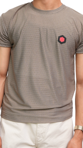 Men's adidas textured brown Imported T-shirt